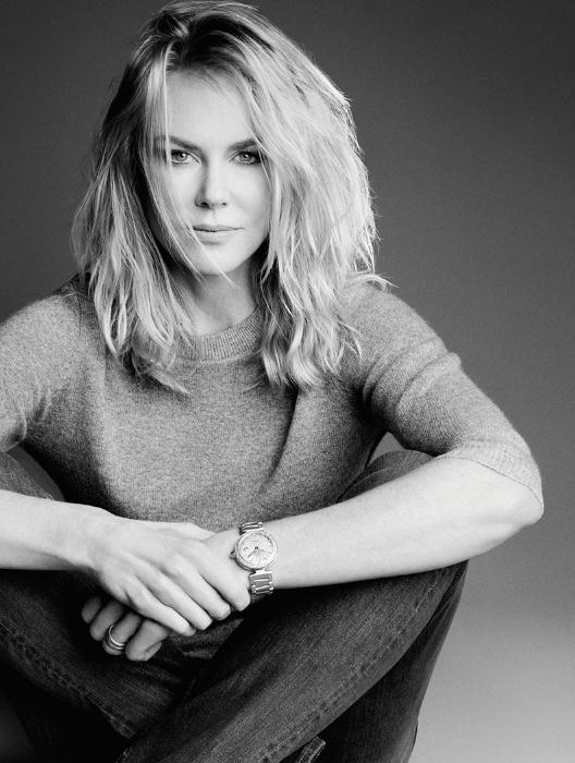 Nicole Kidman wears the precious fake Omega De Ville Ladymatic 425.65.34.20.55.010 watch.